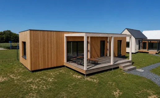 Galerie Skladový dům SINGLE WOOD 75M² rovná střecha