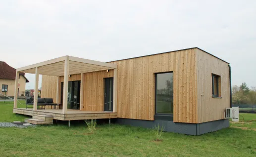 Galerie Skladový dům SINGLE WOOD 75M² rovná střecha